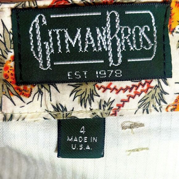Gitman Brothers Tiger Shorts Size 4 - Picture 3 of 8
